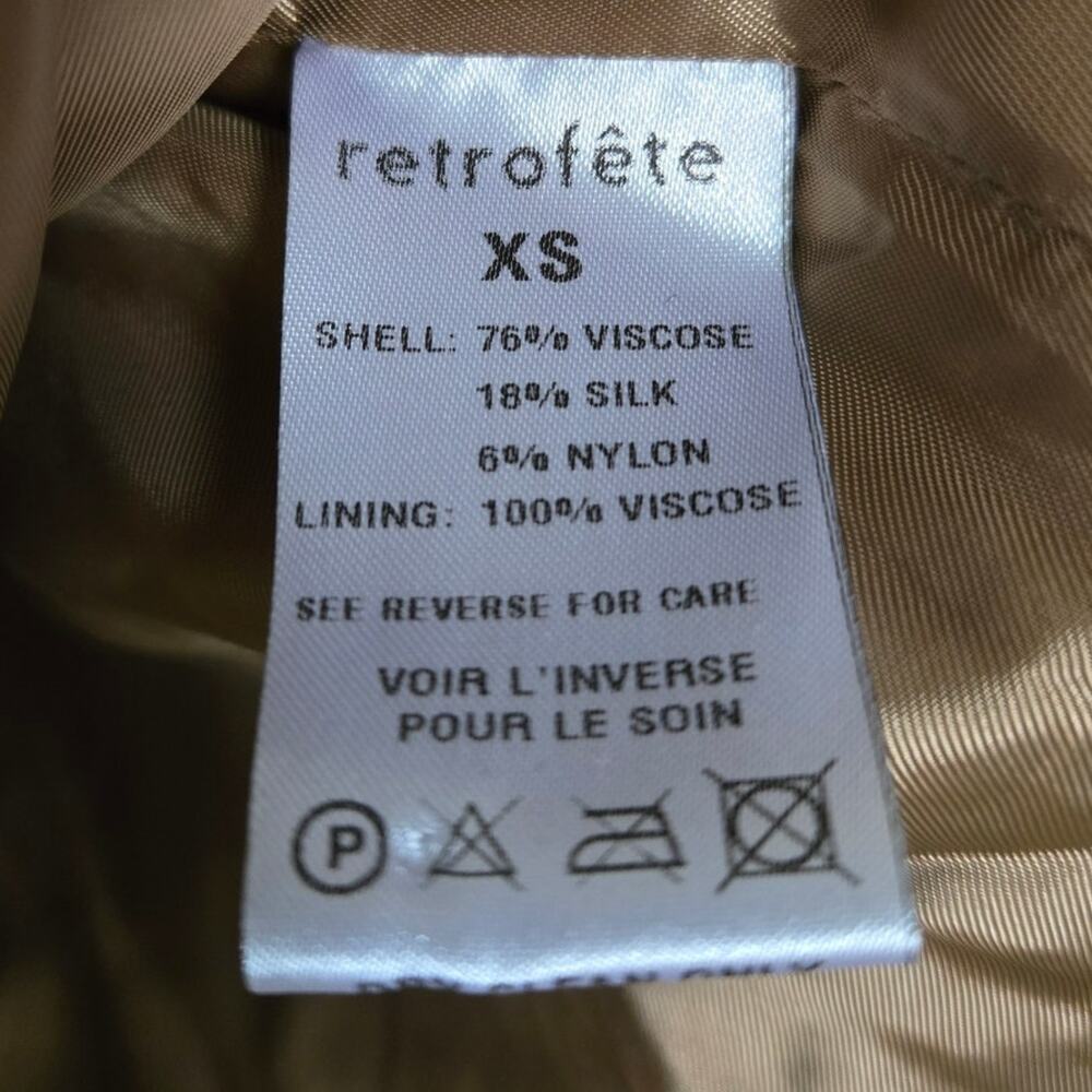 Retrofete Gold Snake Print Cocktail Mini Dress New With‎ Tags Size XS - Picture 9 of 9